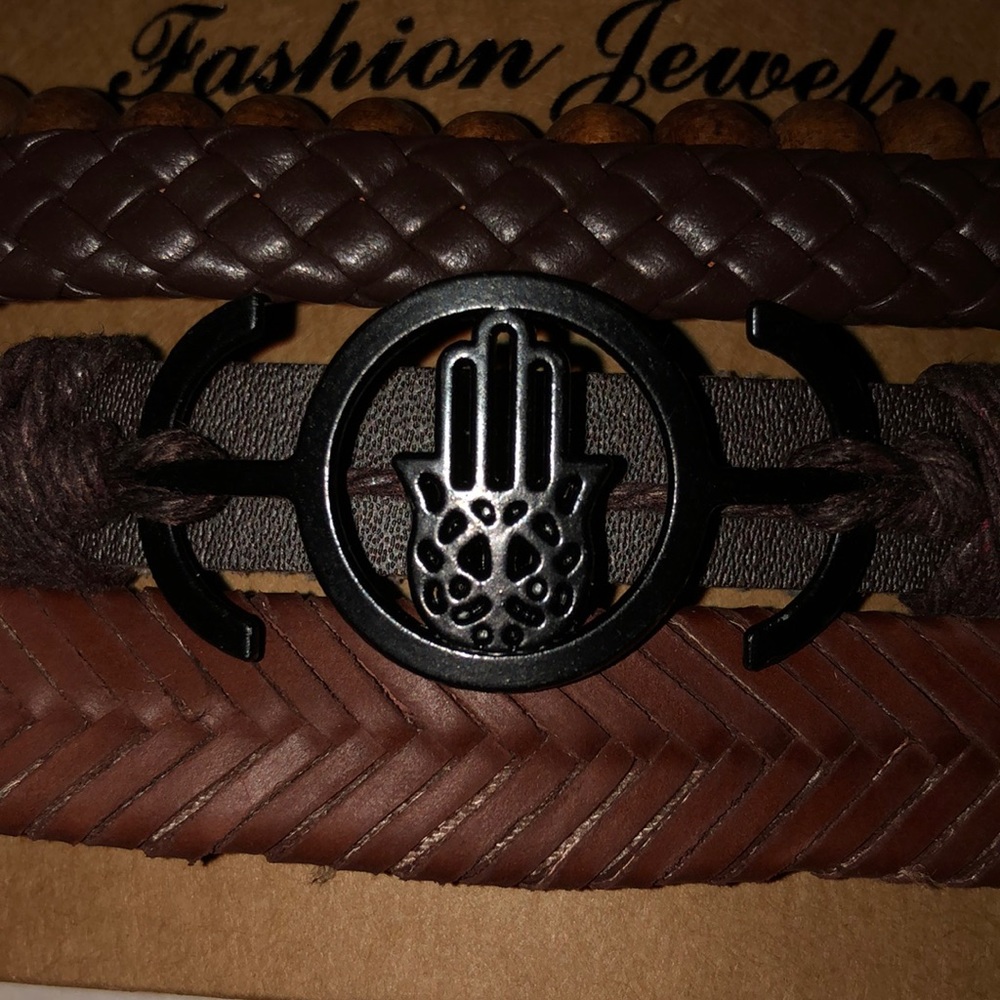 4 pc Hamsa bracelet set - Picture 2 of 3